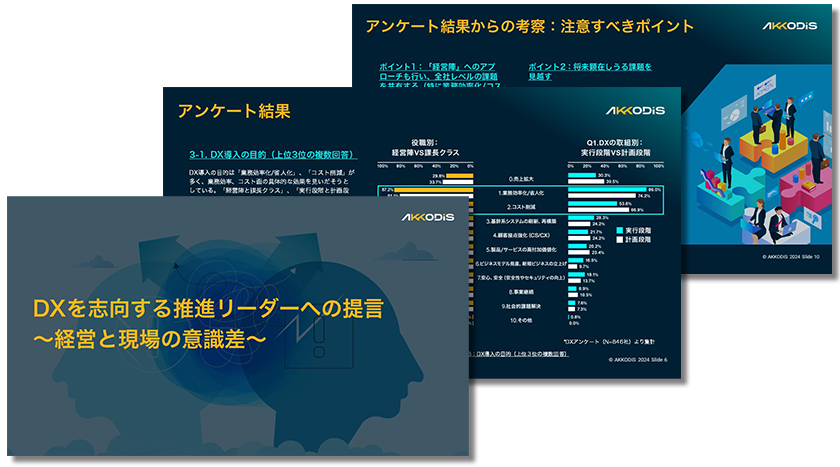 DXを志向する推進リーダーへの提言　～経営と現場の意識差～
