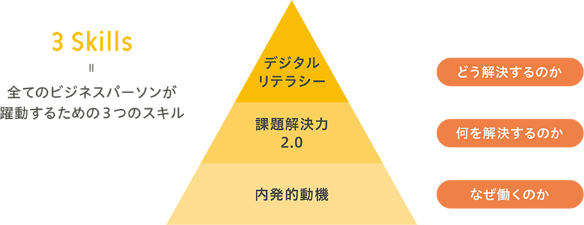 3Skills 全てのビジネスパーソンが躍動するための3つのスキル