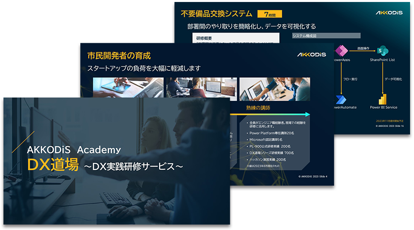 AKKODiS Academy DX道場 ～DX実践研修サービス～