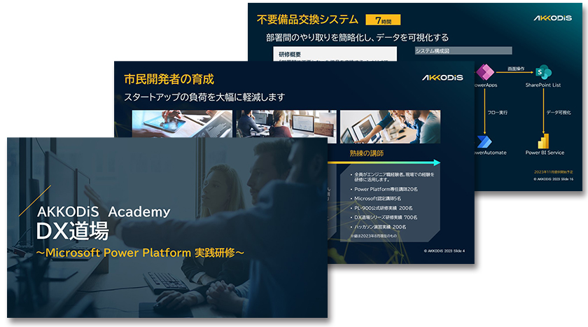 AKKODiS Academy DX道場 ～Microsoft Power Platform 実践研修～