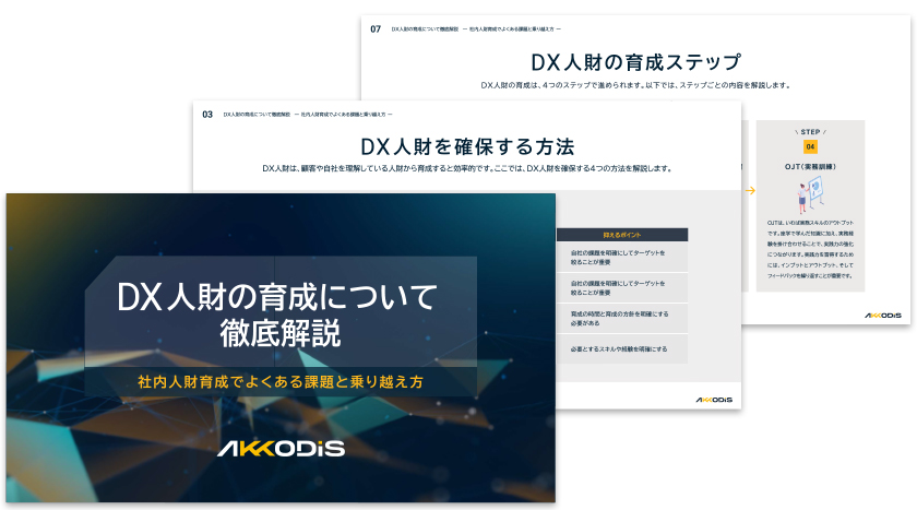 DX人財の育成について徹底解説　～社内人財育成でよくある課題と乗り越え方～